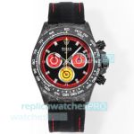 TWF Swiss Replica Rolex 4130 Cosmos Daytona Black Red Dial Carbon Fiber Case Watch 